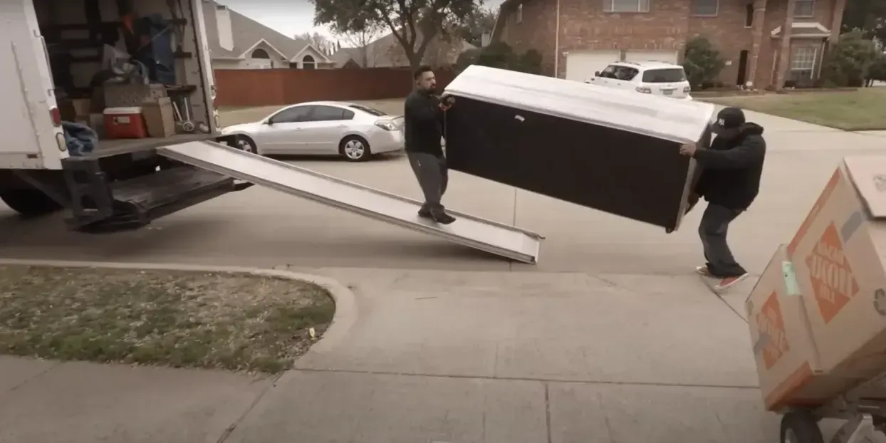 Roadway Moving truck